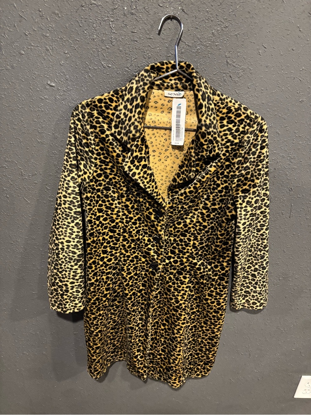 Women’s Sense Leopard Print Long Jacket
